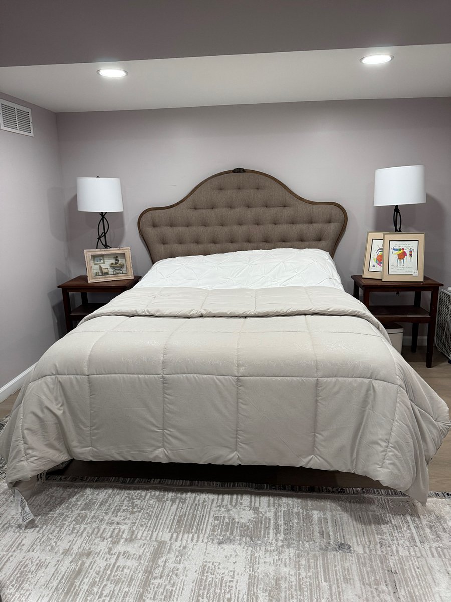 Queen mattress with topper.