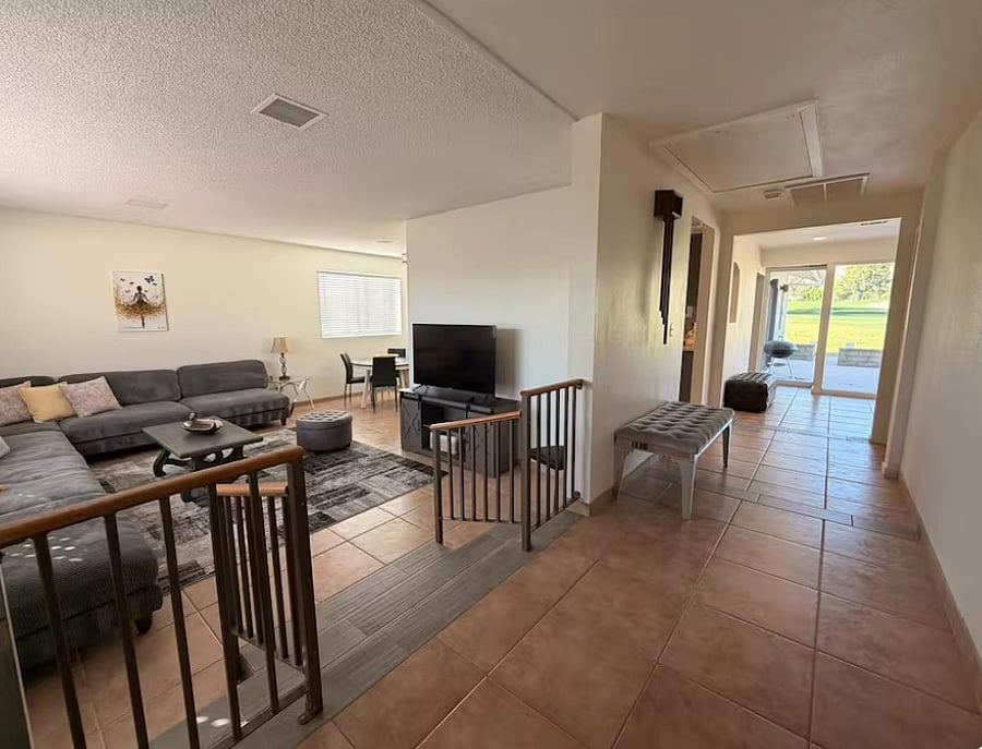 Entry from front door overlooking the Living Room #1 