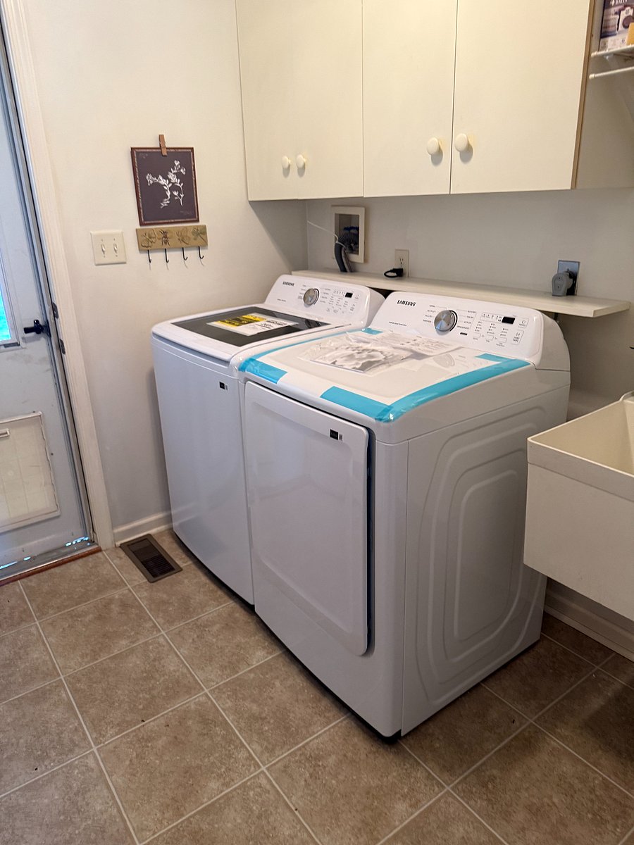 Laundry Room New washer and dryer