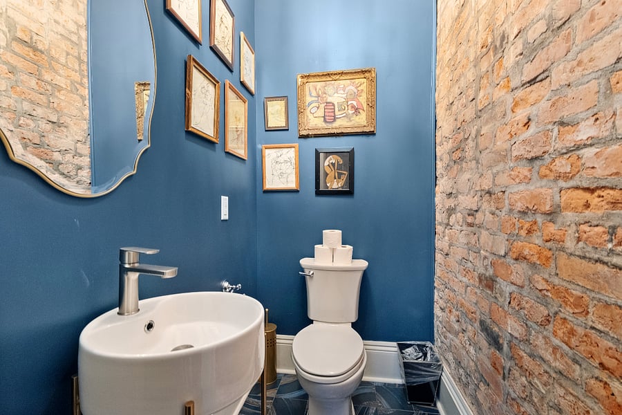 Downstairs half bath