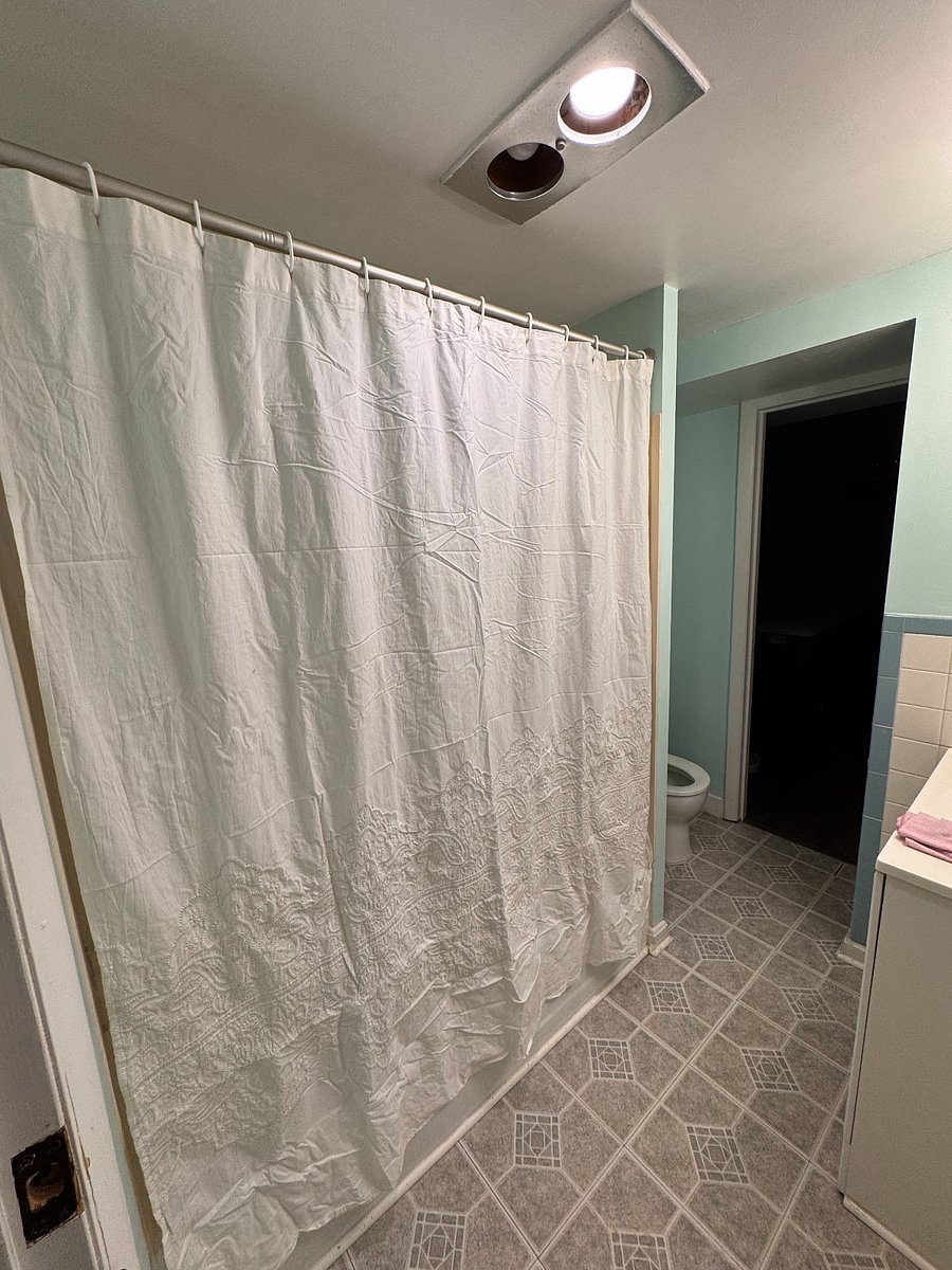 Full bathroom that is connected to bathroom. 