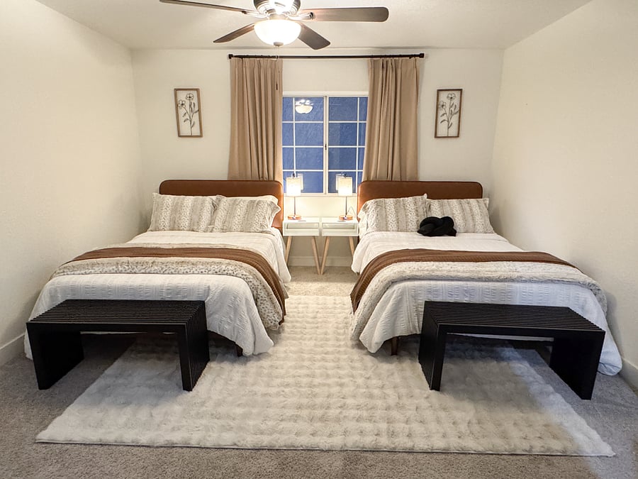 Bedroom 3 with two Full beds and one kid size bed not featured