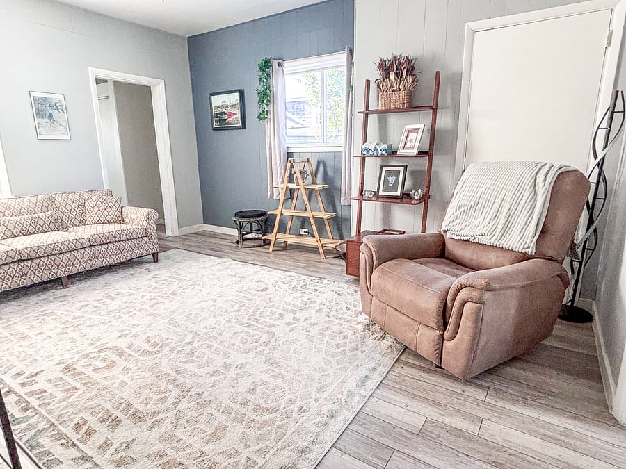 Living room, see hallway leading to kitchen