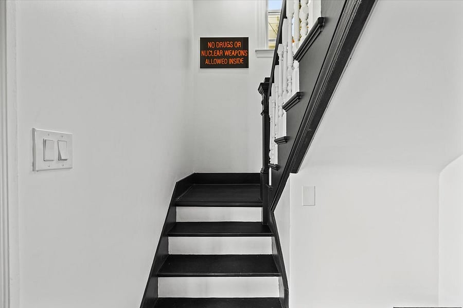 Stairs to the main floor
