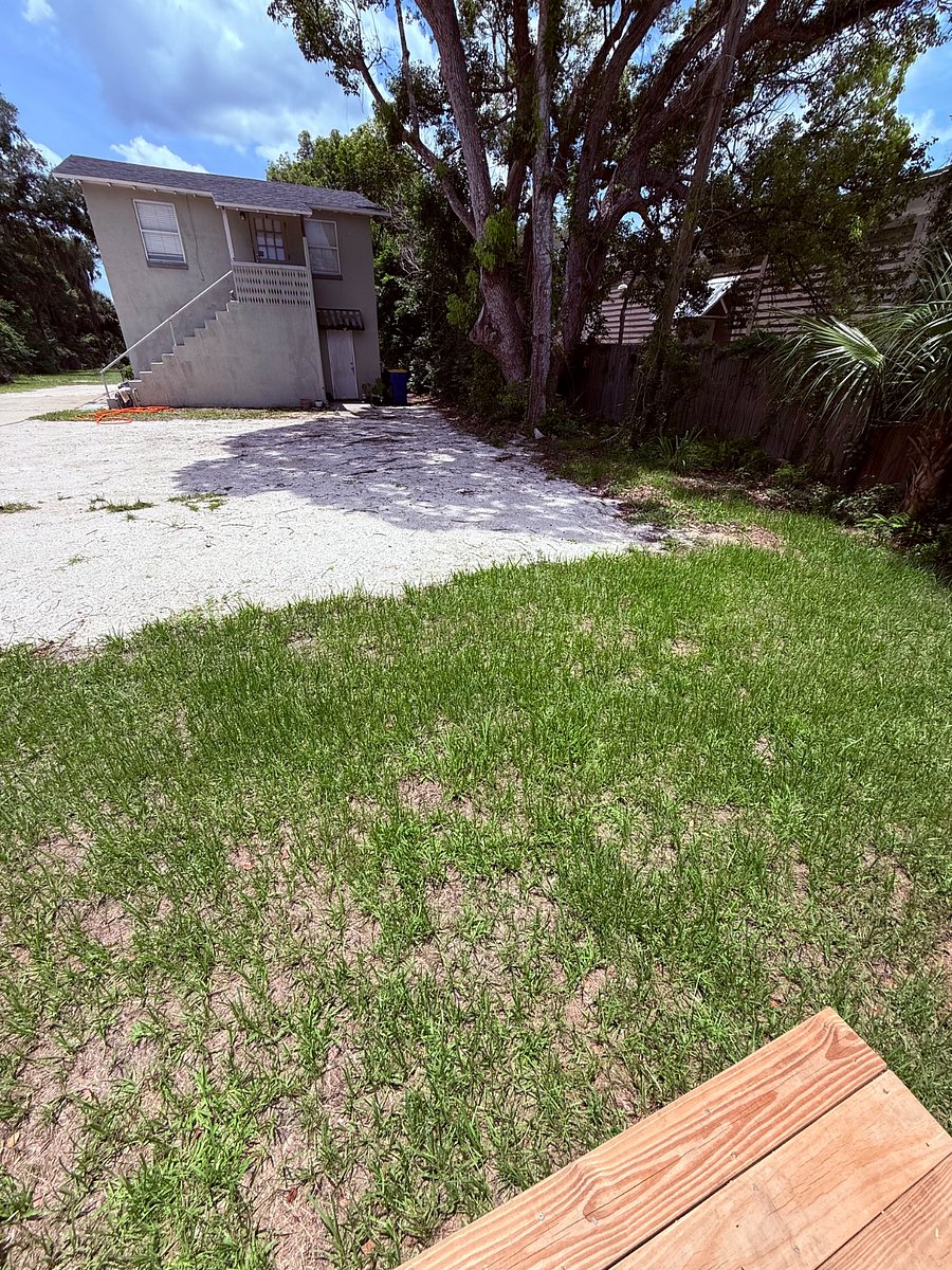 Back parking area