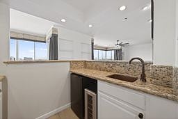 Wet Bar with Fridge, Wine Cooler and Sink