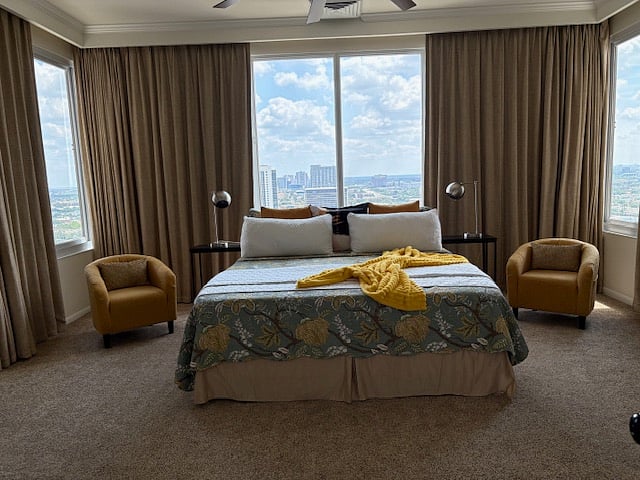 Secondary Bedroom Almost Same Size as Primary with Skyline Views