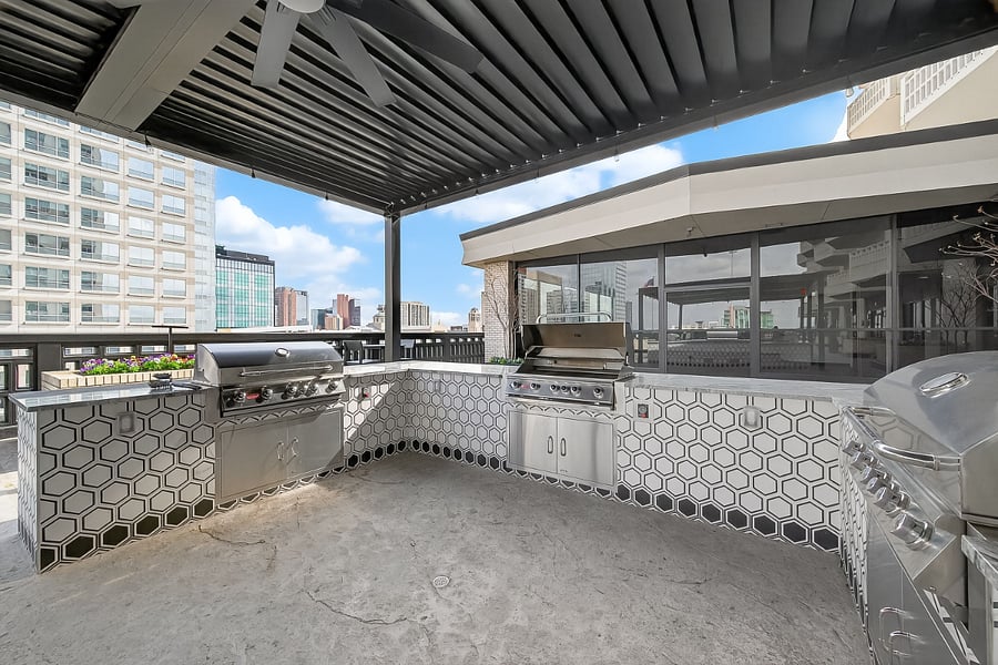 Grills for Residents Use on the Terrace