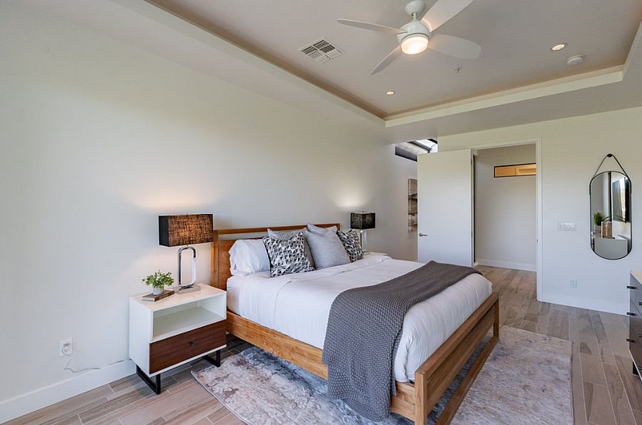 Primary Bedroom: King size bed