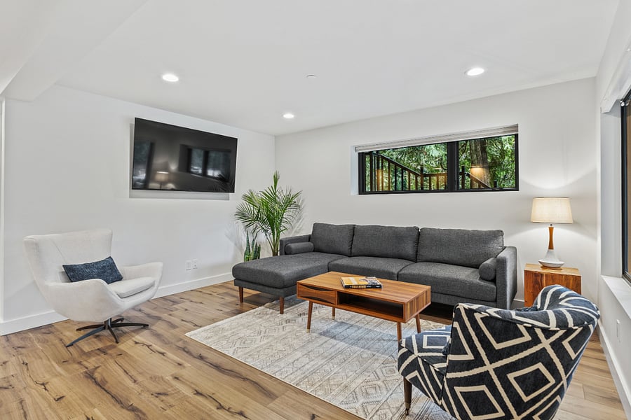 open livingroom kitchen concept
