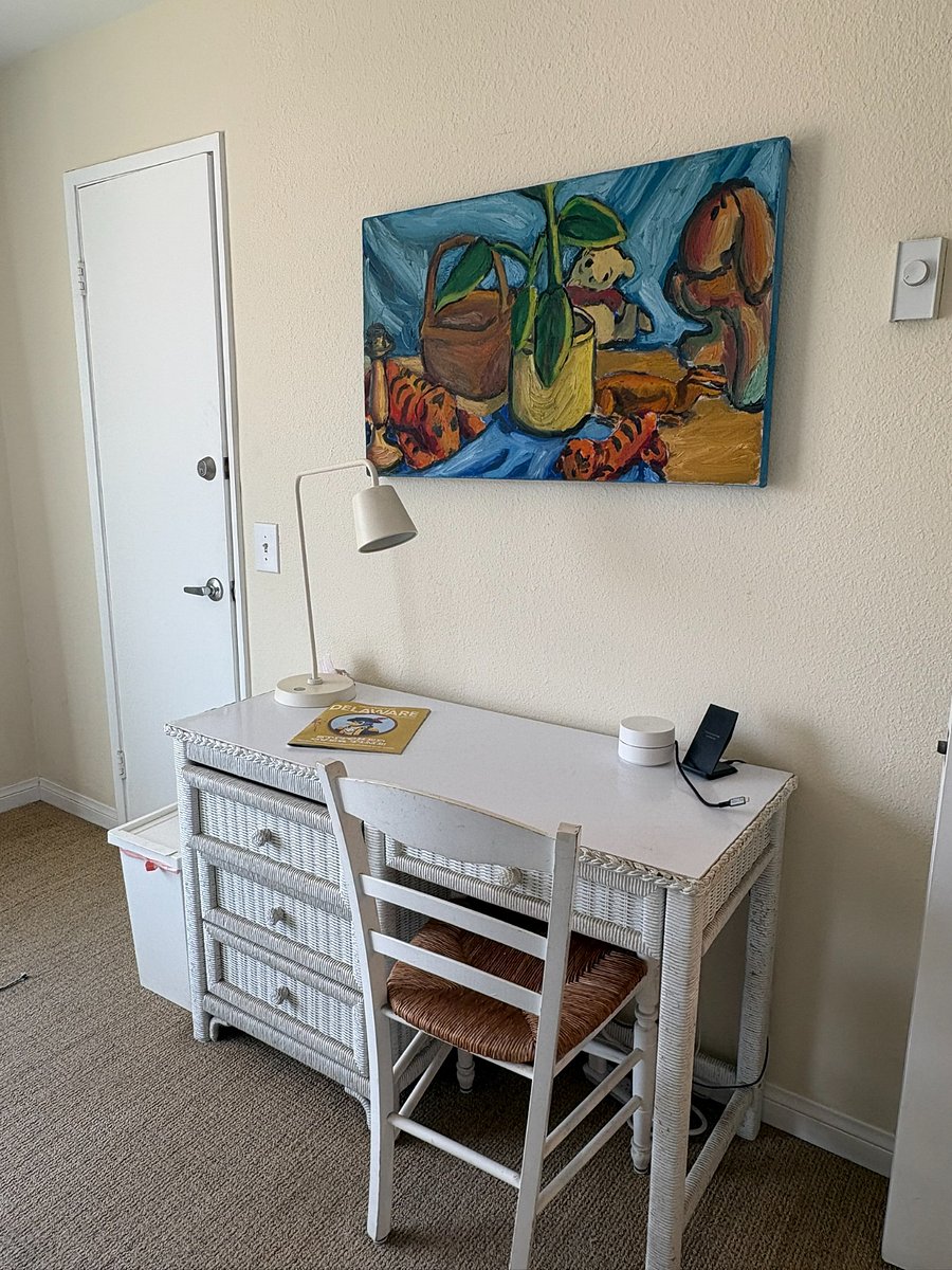 Workspace in second bedroom 