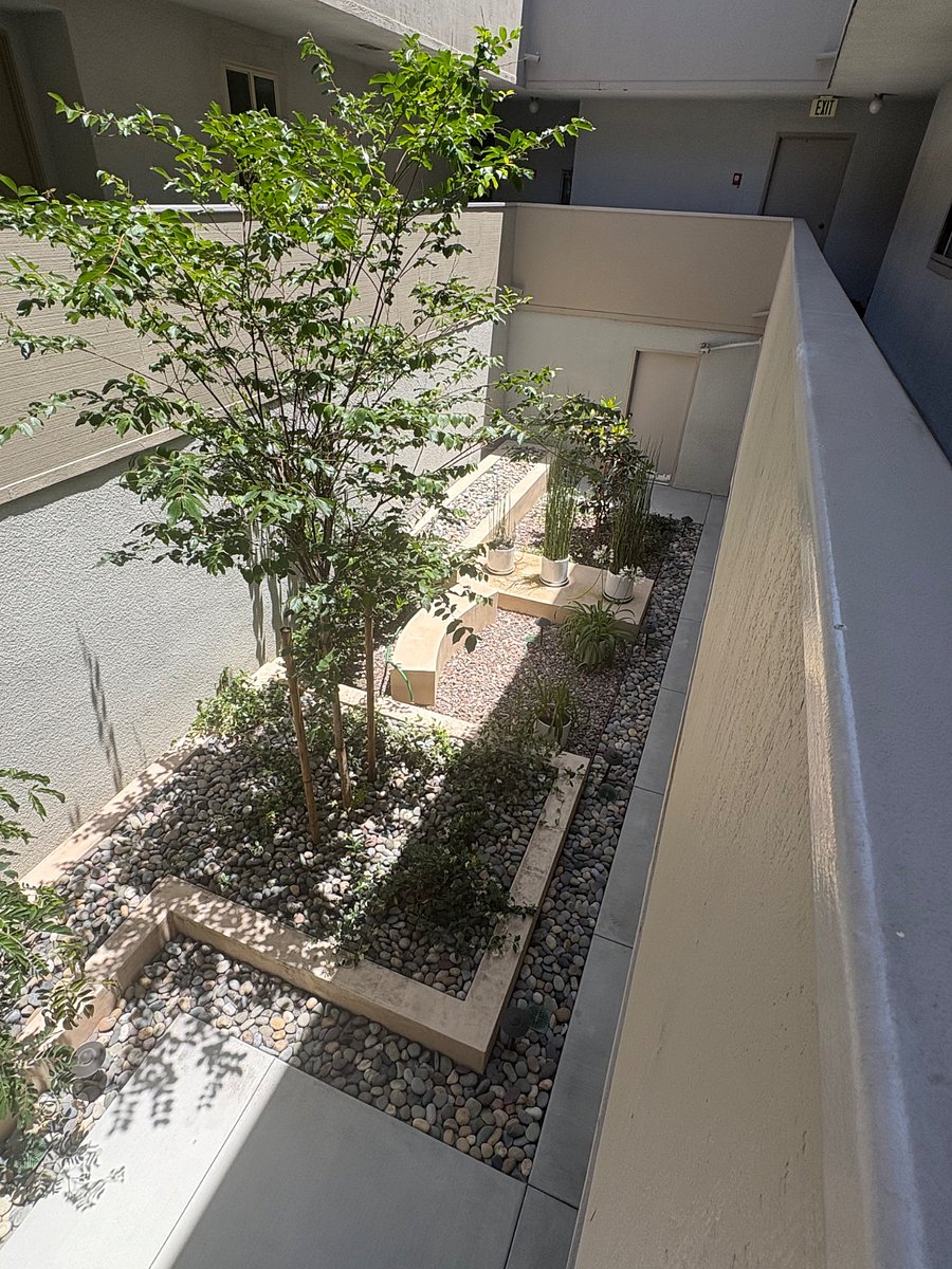 Shared building courtyard
