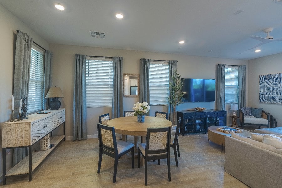 Open concept living and dining so you are always connected to the action!