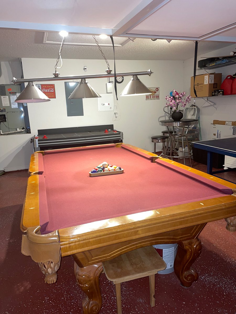 Game Room in the Garage