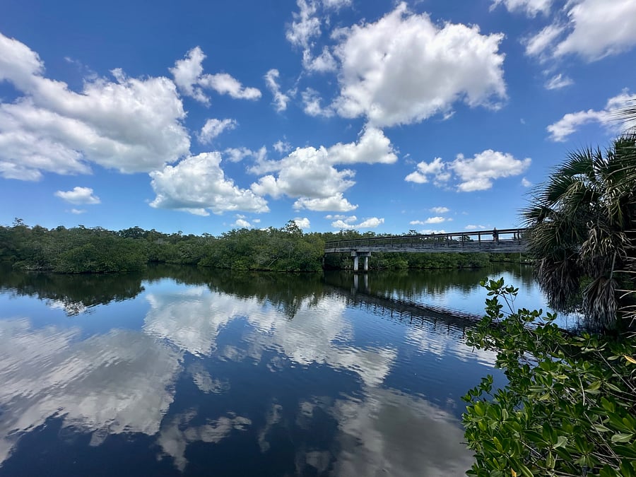 Nearby bike path