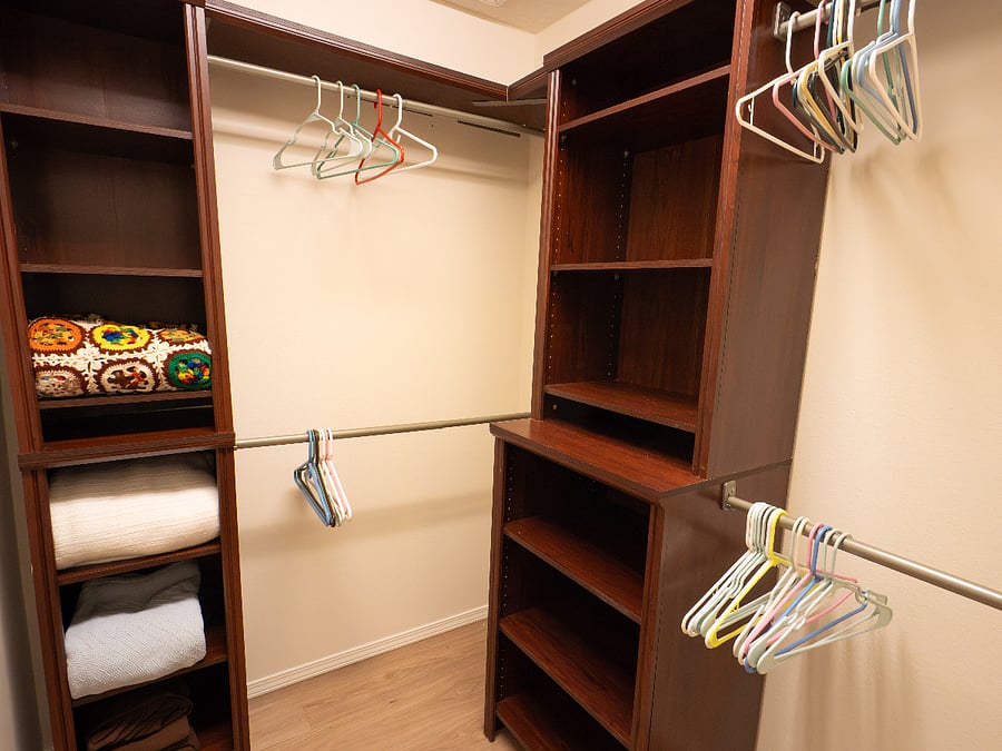 Master closet.