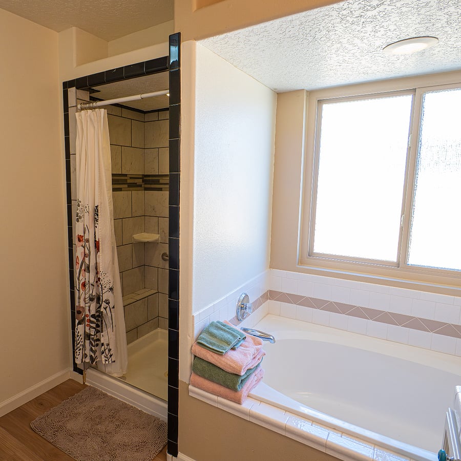 Master bathroom.