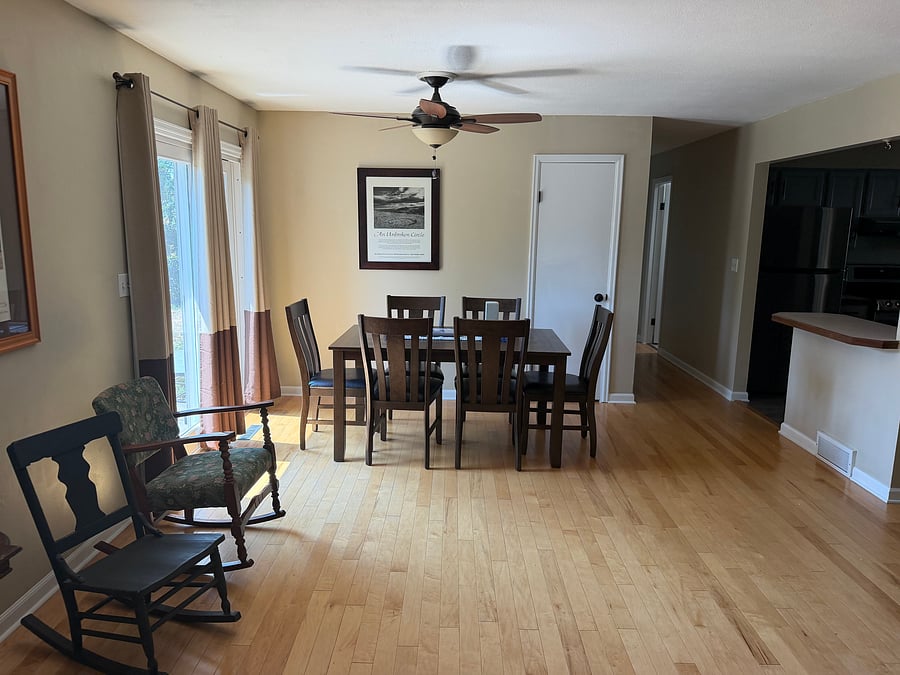 Dining area - open to living room space