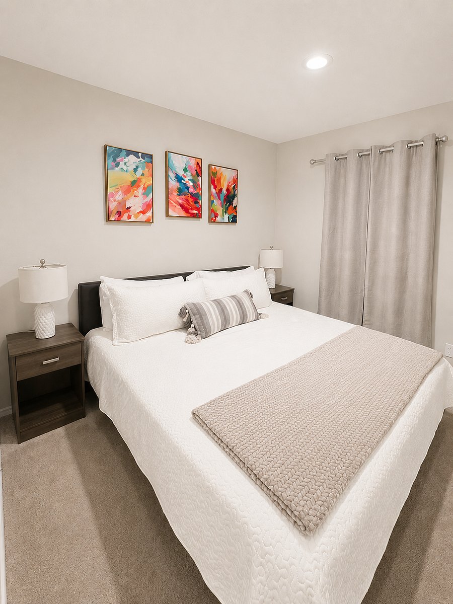 Bedroom 2 - Spacious King bedroom with comfortable bedding