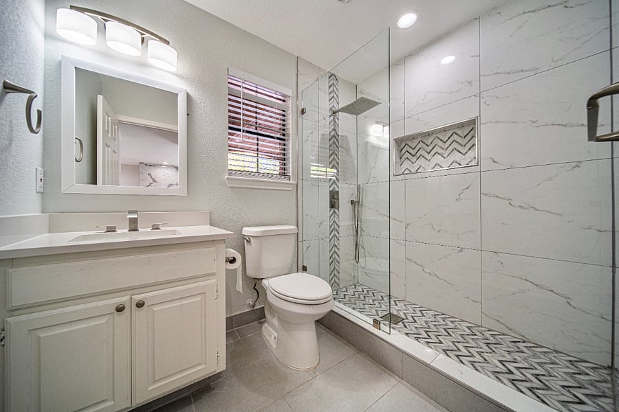 Downstairs Secondary Bathroom - decorations subject to change, but furniture and layout will remain