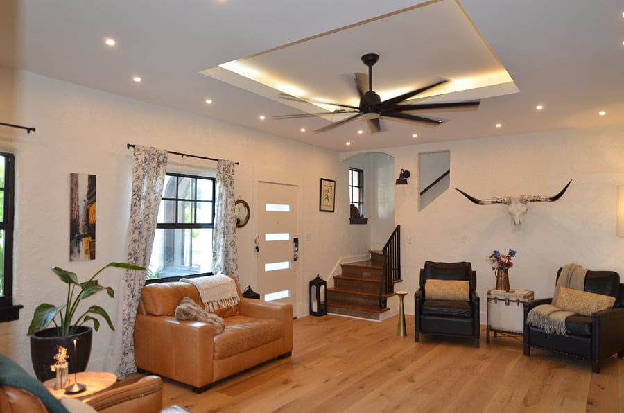 Secondary Living room with ample seating and separate from TV room.