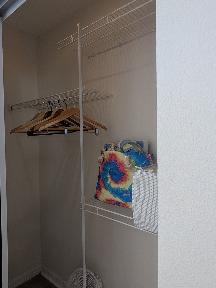 Full wall to wall closet