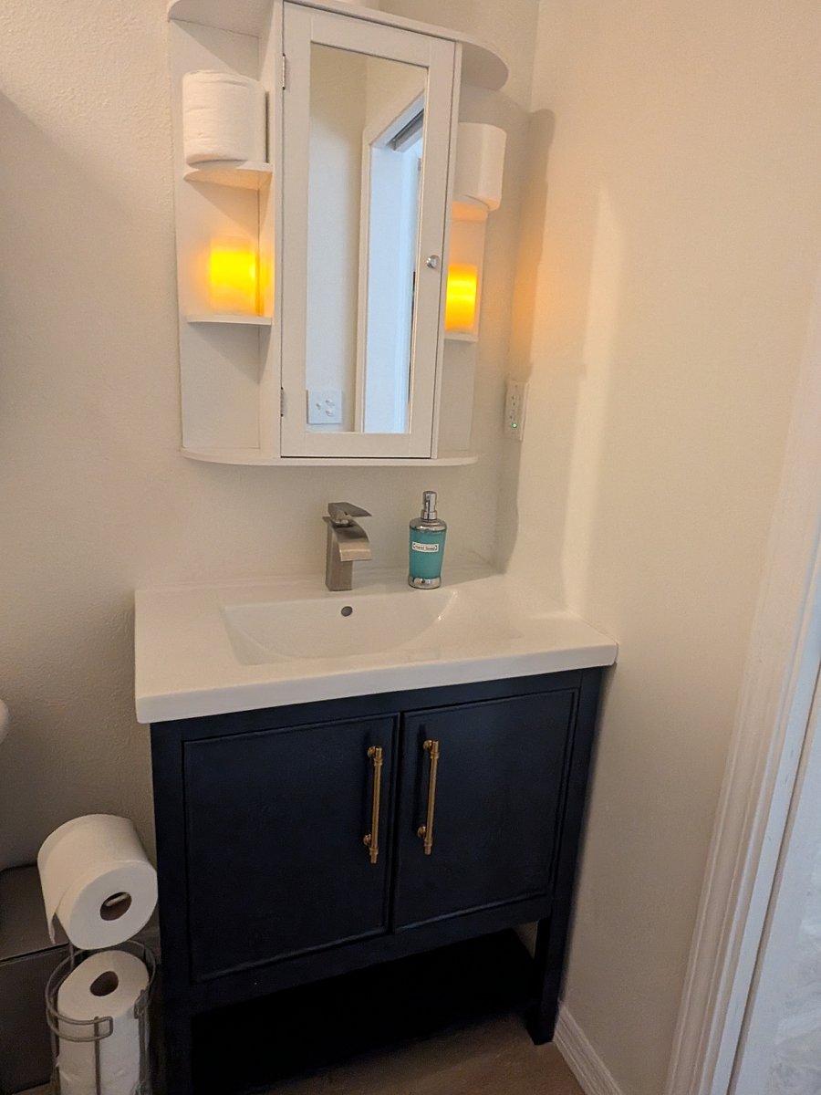 Vanity and medicine cabinet