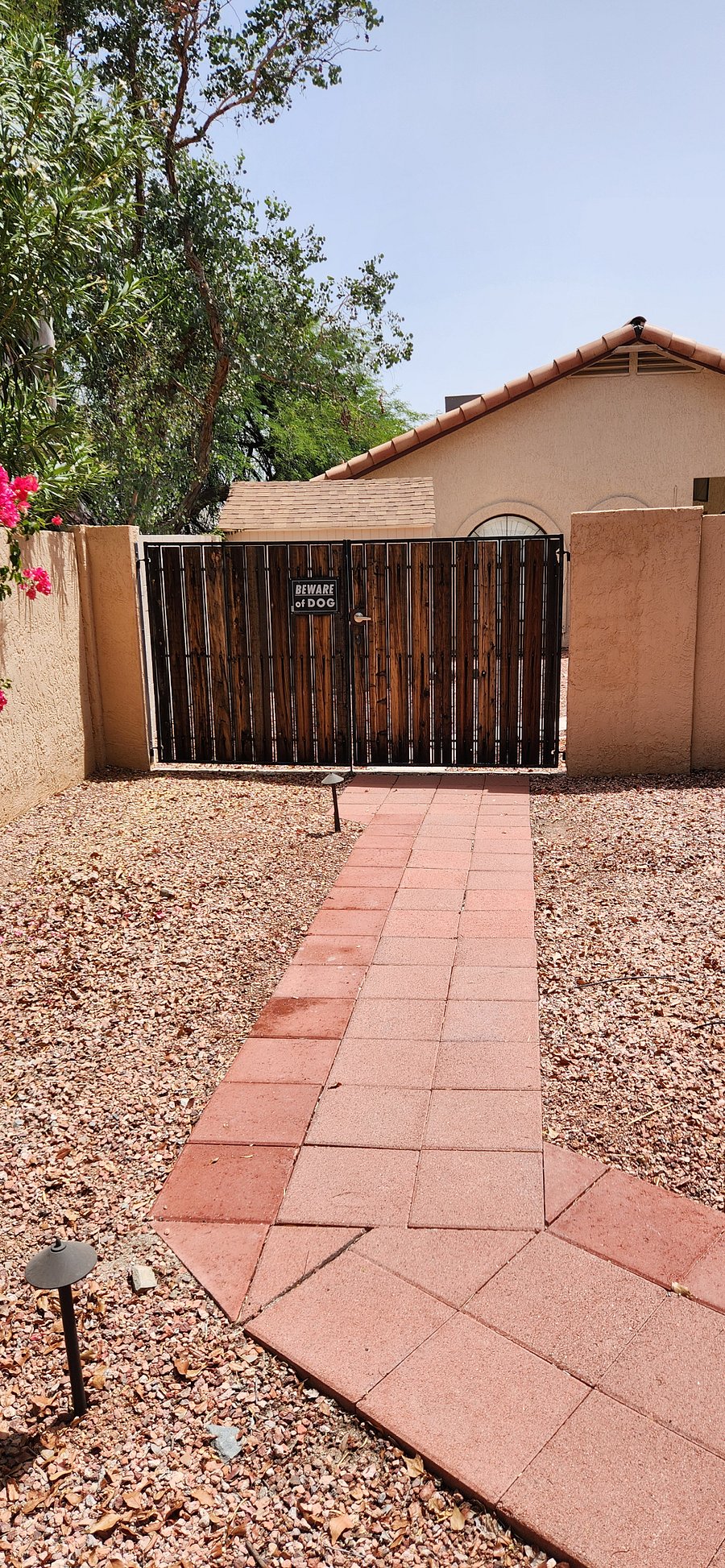 North gate leading to Casita from walkway