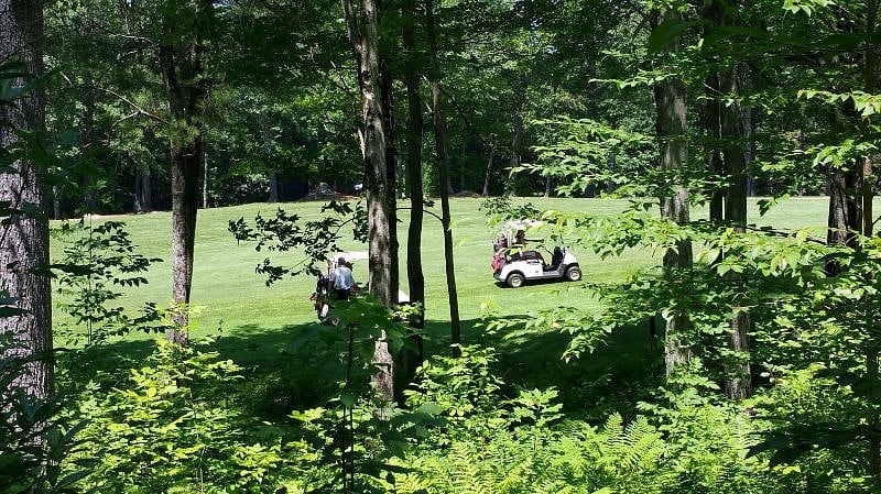 View to fairway from house
