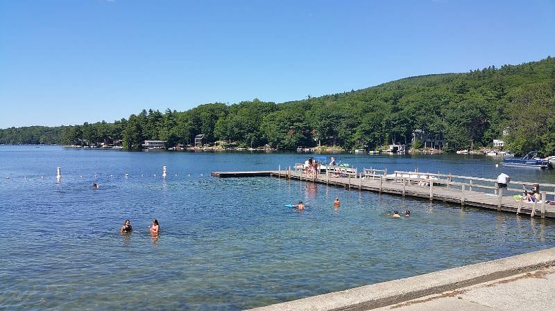 Public swimming, Lake Sunapee, Newbury harbor