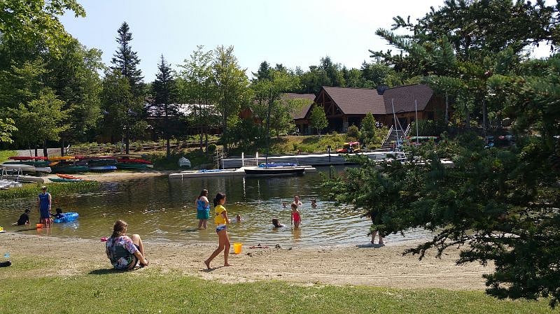 One of the swimming areas, South Cove, Eastman Lake