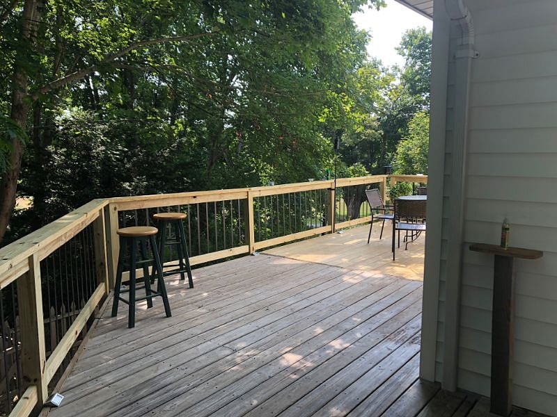 wrap-around deck