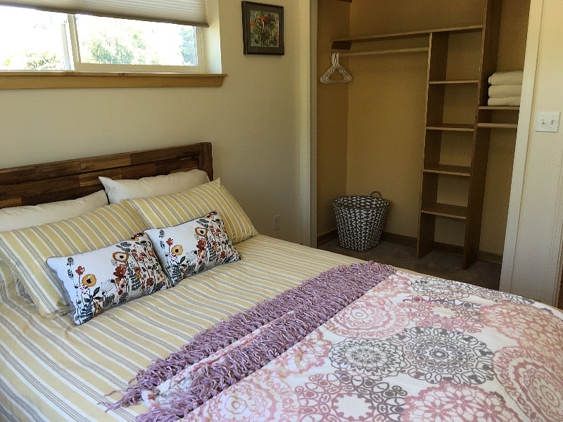 East Bedroom. Queen with built in closet