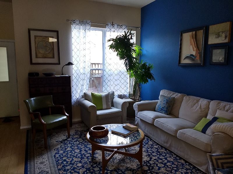 Main living room with comfy seating.
