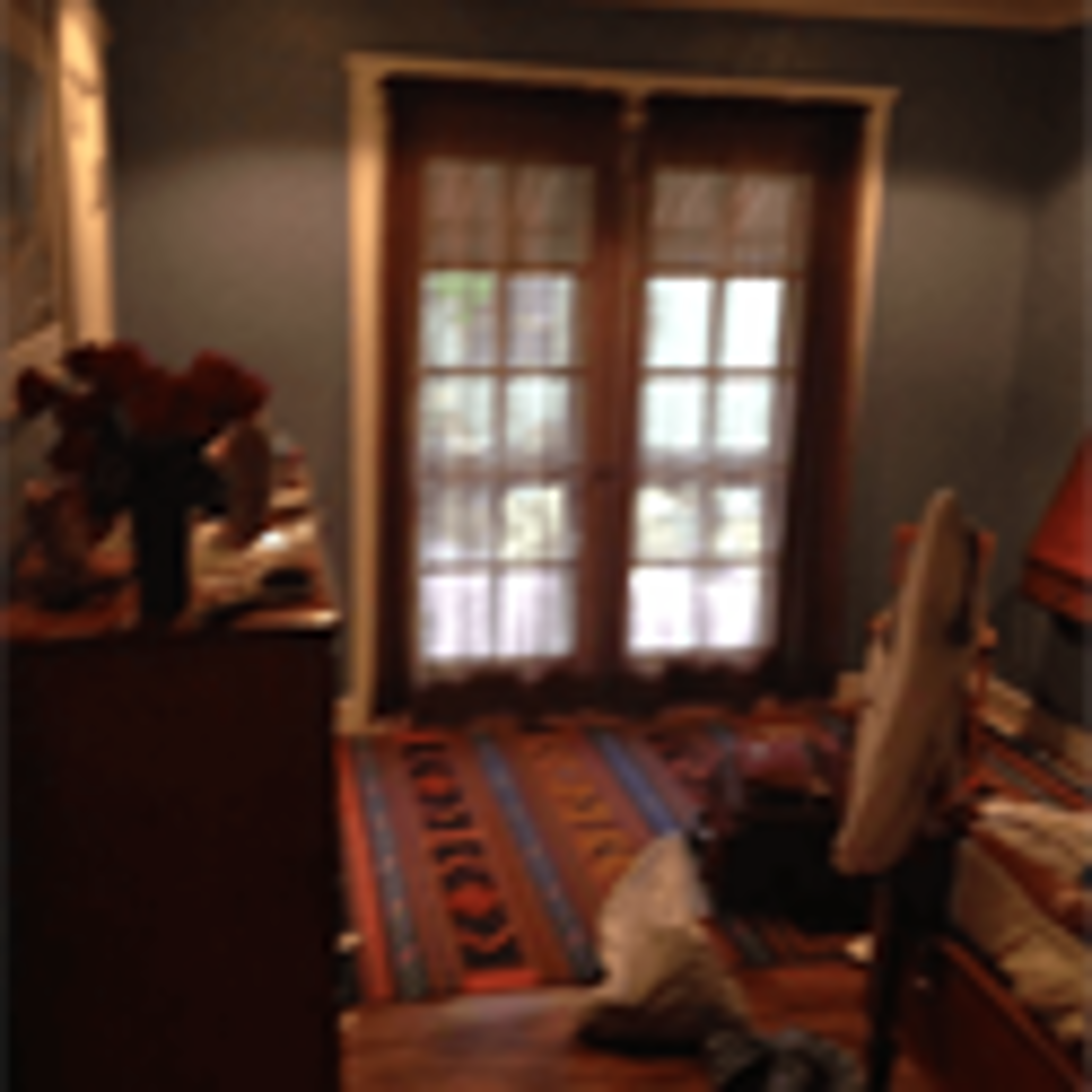 blue bed room