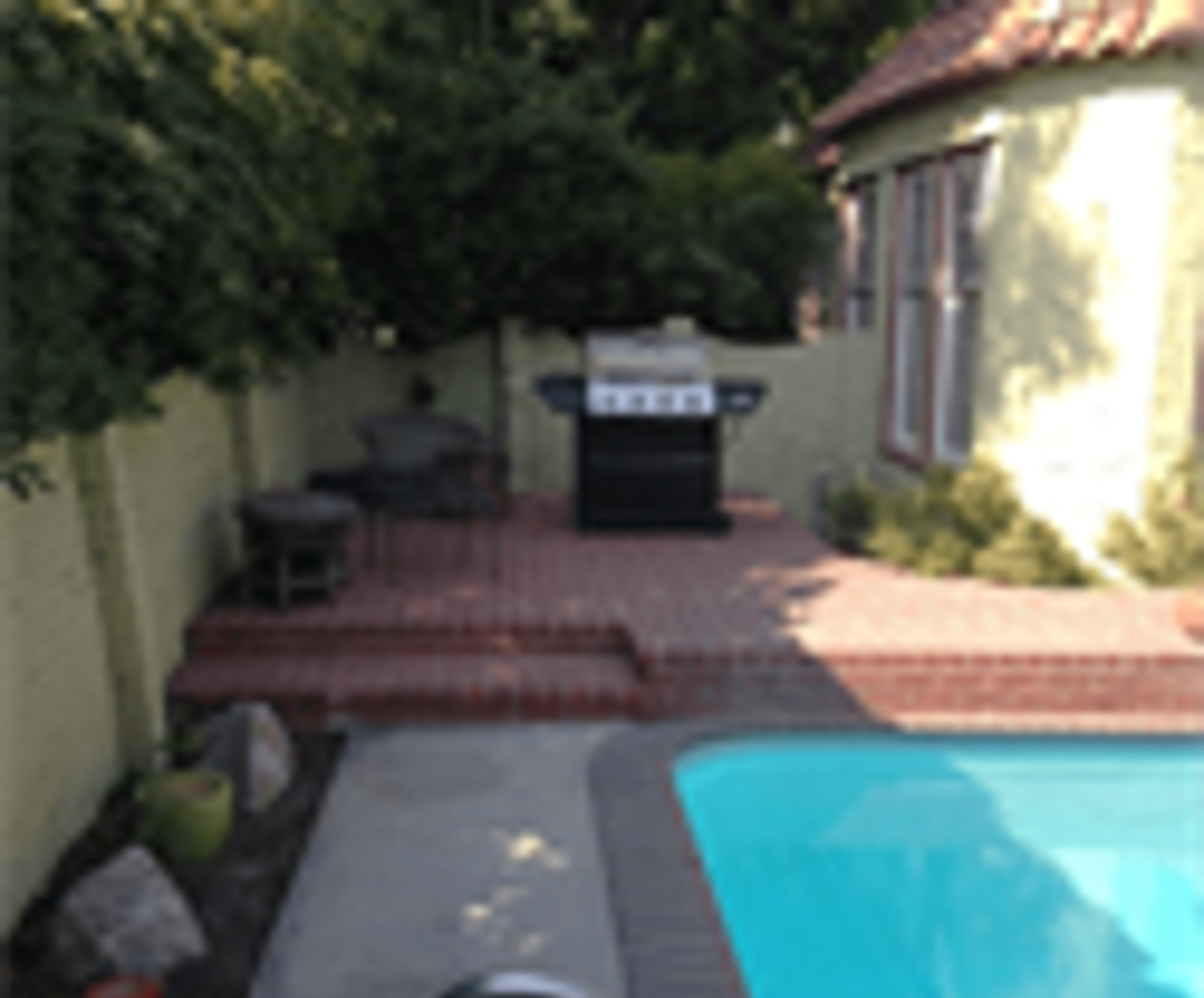 pool and barbecue