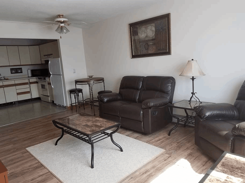 View from Living Room to Kitchen