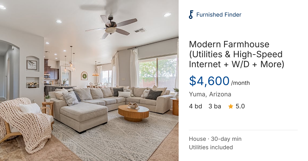 Modern Farmhouse (Utilities & High-Speed Internet + W/D + More)